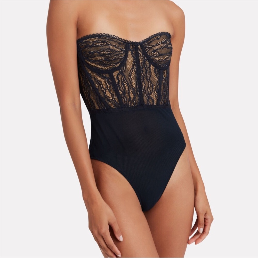 Jonathan Simkhai Black Lace Bodysuit